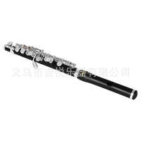 SLADE天然乌木短笛C调镀银按键专业演奏级乐器笛子西洋管乐器跨境