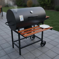 Patio Barbecue Grill Heat-Resistant Coating Covered Briquette-Fueled Outdoor Grill Easy to Assemble Outdoor Cooking for Party Hosts, Families