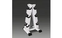 Triangular Three-Tier Dumbbell Rack Vertical Dumbbell Rack with Cradles Compact Space-Saving for Home Gym Owners