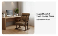 Curved Frame Accent Chair Ergonomic Design Upholstered Seating High spine Support Multi-Purpose for Office Workers, Homeowners