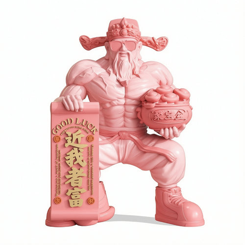 Deity Figurine with Ingot Bowl Desktop Decor Decorative for Office, Homeowners