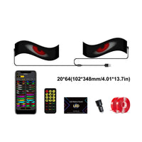 LED Matrix Panel with Wireless Controller Control App-Controlled Car Eye Display Display Flexible LED Panel Curved Devil Eyes