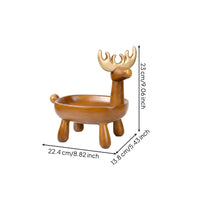 Deer Storage Tray Gold Antlers Branch Tray Desktop