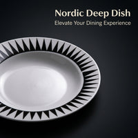 Bone China Dinner Plate, Modern Minimalist Style