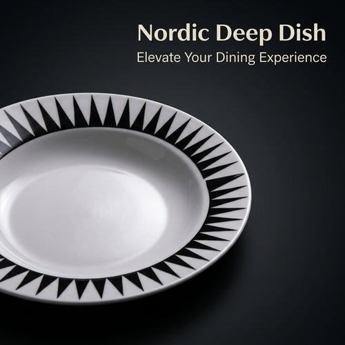 Bone China Dinner Plate, Modern Minimalist Style