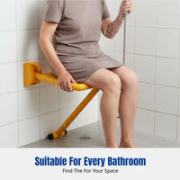 Shower Folding Stool Bathroom Seat, Non-Slip Bath Chair for Seniors