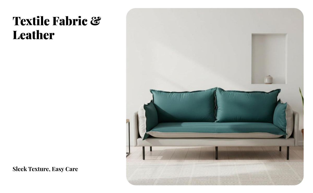 Nordic design 2-Seater Fabric Sofa Light Luxury Aesthetic Loveseat space-saving Size Upholstered Couch Minimalist Design for Apartment Dwellers, Young Adults, Office Workers, Small Spaces, Living Room, Bedroom