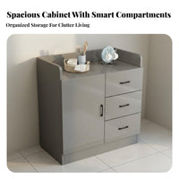 Dining Room Buffet Cabinet Large Capacity Dining Room Sideboard Simple Design Kitchen Storage Cupboard for Homeowners, Families, Entryway, Home Office