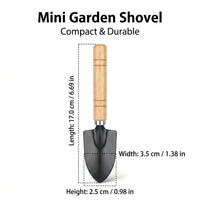 Narrow Digging Tool, Tempered Steel Soil Loosening Tool with Long Wood Handle, V-Shaped Blade Trench Digger for Delicate Plants
