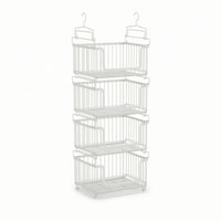 Under Shelf Basket with Hooks Sturdy Hanging Organizer with Hooks Sturdy