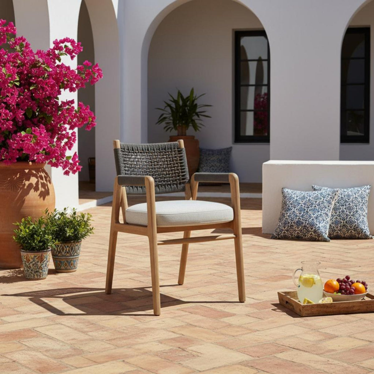4 Pieces 4-Piece Wicker Chat Set Modern Minimalist Design 4-Piece Wicker Sofa Set Sturdy Duty Easy Assembly for Garden