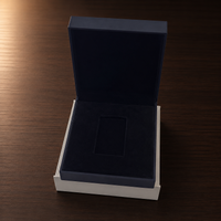 Black Paperboard Gift Box with Lid Customizable for Small Business Packaging