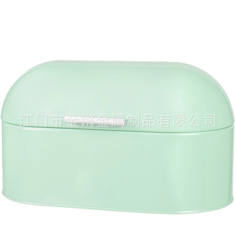 Kamstrong K-012 Metal Bread Box with Lid, Small Arch Cover, Square, 4.1-5L