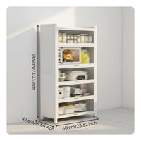 Multi-Tier Storage Cabinet Dust-Proof Freestanding Pantry Cabinet Large Capacity
