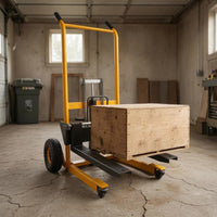 Textured Grips Manual Hydraulic Lifting Hand Truck 4 Wheels Foldable Hydraulic Hand Truck