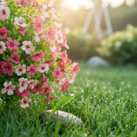 Faux Flower Ground Stake Weatherproof Garden Flower Pick Weather Friendly Outdoor Decoration for Yard, Porch