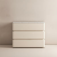 Bedside Cabinet with Drawers Floor-Standing Nightstand with Drawers No Assembly Required Nightstand for Bedroom, Apartment