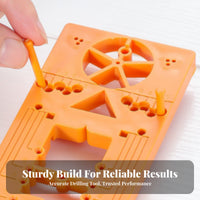 Easy to Operate 35mm Concealed Hinge Jig Saves Time and Effort 35mm Hinge Hole Drilling Jig Versatile Offset Adjustment for DIYers, Workshop