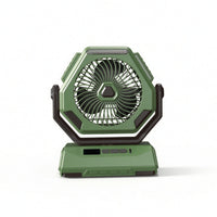 Compact Rechargeable Fan with Power Bank Battery Operated Portable Fan with Digital Display for Tent