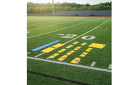 Detachable Linemen Splits Marker Set Coated Linemen Splits Marker with Letter Strips Portable Weather-Resistant for Coaches