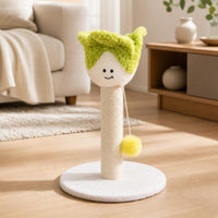 Stable Cat Scratching Post with Toy Sturdy Sisal Scratching Post Padded Pet Furniture Interactive for Cats, Kittens, Small Apartments, Living Room
