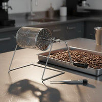 Hand Crank Coffee Roaster Portable Manual Coffee Bean Roaster Stainless Steel