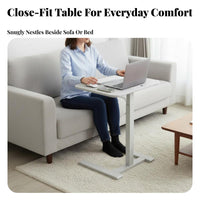 Adjustable Overbed Table Foldable Design Adjustable C-Shaped Desk for Students