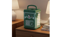 Thumbprint Savings Bank Plays Music Electronic Piggy Bank Passcode Currency Safe Lights & Sounds ATM Safe Toy Great Gift