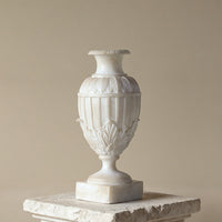 Faux Jade Art Vase in Wabi-Sabi Style
