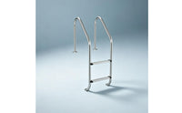 Stainless Steel Pool Ladder Non-Slip Pool Ladder with Handrails Installation without Holes for Homeowners, in-Ground Pools
