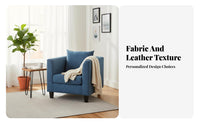 Upholstered Club Chair Space Saving Sofa Minimalist Design Plush Feel Upholstery for Homeowners, Living Room, Office