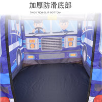Kids' Pop-Up Play Tent - Fire Truck, Police Car, School Bus, or Ice Cream Truck Design