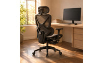 Ergonomic Office Chair Adjustable Headrest Ergonomic Mesh Chair Footrest