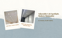 COB LED Ceiling Spotlight, Adjustable