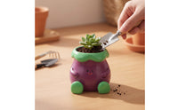 Cute Desktop Planter Cartoon Succulent Planter Resin Vegetable Flower Pot Decorative for Plant Lovers, Office Workers, Desk, Windowsill, Bookshelf