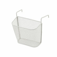 Hanging Mesh Storage Basket over-the-Edge Basket with Hooks Open-Wire