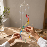 DIY Rainbow Bottle Wind Chime Kit for Gifting