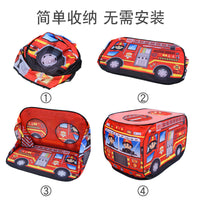 Kids' Pop-Up Play Tent - Fire Truck, Police Car, School Bus, or Ice Cream Truck Design