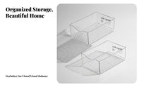 Multi-Compartment Storage Tray Space-Saving Cosmetics Holder Transparent Design