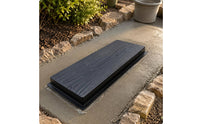 Stepping Stone Form ABS Plastic Wood Grain Form Textured for Patio