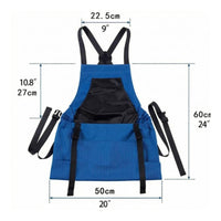 Shoulder Straps Gardening Picking Bag Front Pouch Harvest Apron Bag Buckle Opening Garden Harvest Apron Two-Tone for Unwanted Plants Pulling