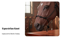 Rope Halter Twisted Crown Knotted Training Halter Equestrian Equipment Natural Horsemanship Clinician Design