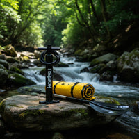 Air Pump with Pressure Gauge Portable Hand Pump for Paddle Board Flexible for Kayaks, Inflatable Boats
