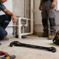 Multifunctional Multifunction Pipe Wrench Labor-Saving Design Adjustable Pipe Wrench Long-Lasting Material Double-Ended Spanner Industrial Grade for Plumbers, DIYers, Mechanics, Workshop