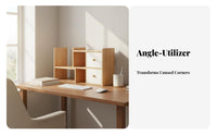 Adjustable Desktop Organizer Easy Assembly Adjustable 2-Piece Shelf Sturdy Construction