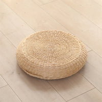 Japanese Straw Woven Thick Cushion for Tea Ceremony, Meditation, Worship, Tatami Mat, Window Seat