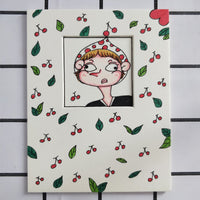 INS Style Square Cardboard Photo Frame for Oil Painting & Colored Pencil Art, Paper Decorative Picture Frame