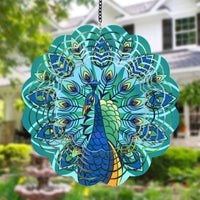 3D Owl Wind Gift Idea Owl Wind Easy to Hang for Garden, Patio