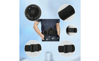 Handsunrestricted Wearable Belt Fan Slim Design Belt Fan Lightweight Compact for Commuters