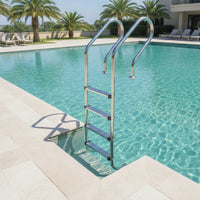 Corrosion-Resistant 4-Step Pool Ladder Sturdy Stainless Steel Pool Ladder Stable Safe